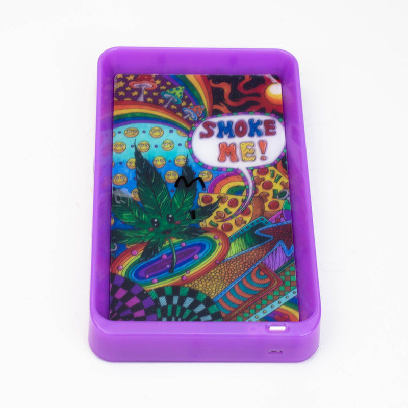 O Character 7 Changeable colours LED Rolling Tray