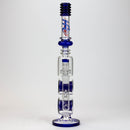 17" H2O Double ring glass water bong [H2O-5006] Glass Bong Canadian Distributor