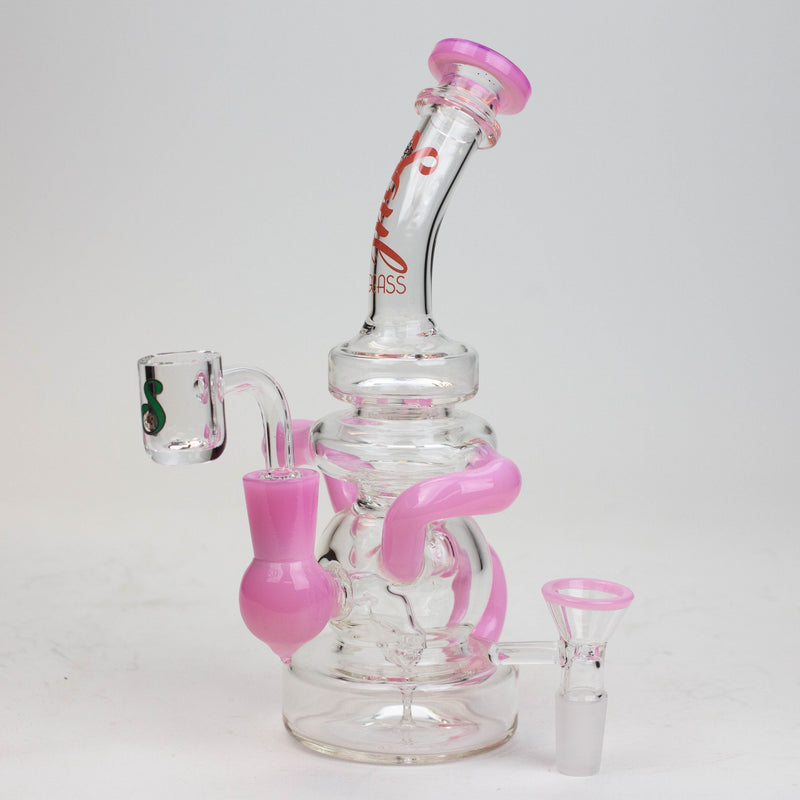 O 8" SOUL Glass 2-in-1 recycler bong [S2063]