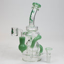 8" SOUL Glass 2-in-1 recycler bong [S2063] Glass Bong Canadian Distributor Green C
