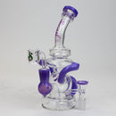 8" SOUL Glass 2-in-1 recycler bong [S2063] Glass Bong Canadian Distributor Purple