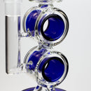17" H2O Double ring glass water bong [H2O-5006] Glass Bong Canadian Distributor