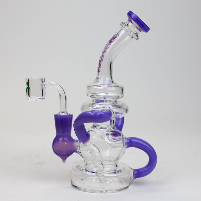 O 8" SOUL Glass 2-in-1 recycler bong [S2063]