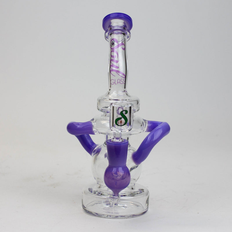 O 8" SOUL Glass 2-in-1 recycler bong [S2063]