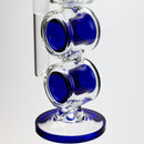 17" H2O Double ring glass water bong [H2O-5006] Glass Bong Canadian Distributor