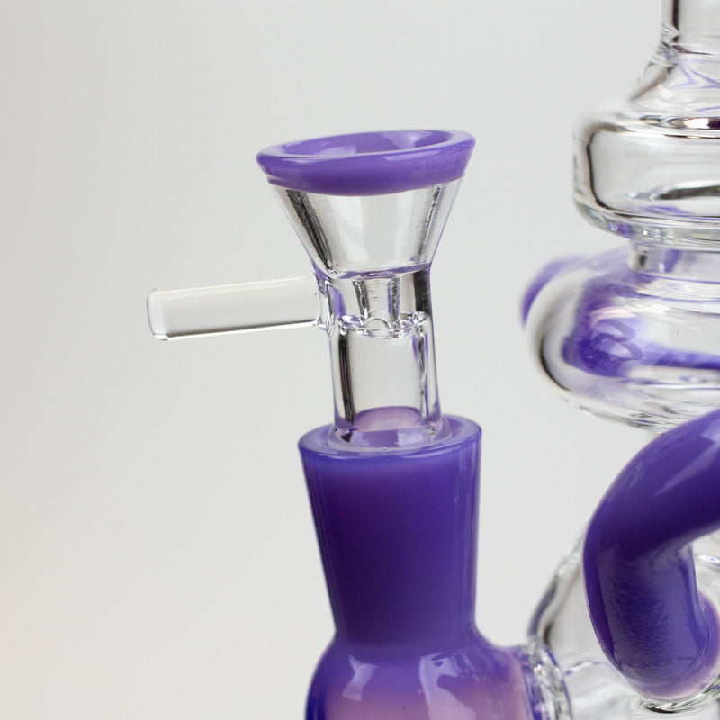 O 8" SOUL Glass 2-in-1 recycler bong [S2063]