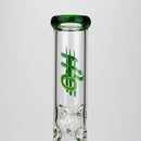 18" H2O glass water bong with triple mini shower head diffuser [H2O-5007] Glass Bong Canadian Distributor