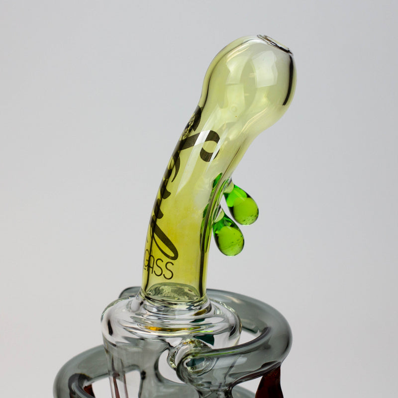 O 9.5" SOUL Glass 2-in-1 recycler bong [S2064]