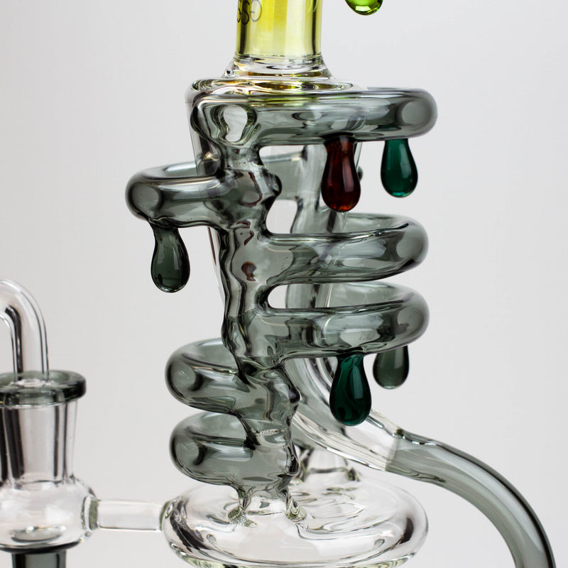 O 9.5" SOUL Glass 2-in-1 recycler bong [S2064]