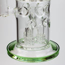 18" H2O glass water bong with triple mini shower head diffuser [H2O-5007] Glass Bong Canadian Distributor