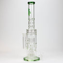 18" H2O glass water bong with triple mini shower head diffuser [H2O-5007] Glass Bong Canadian Distributor