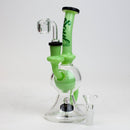 8" SOUL Glass 2-in-1 recycler bong [S2084] Glass Bong Canadian Distributor Mink Green