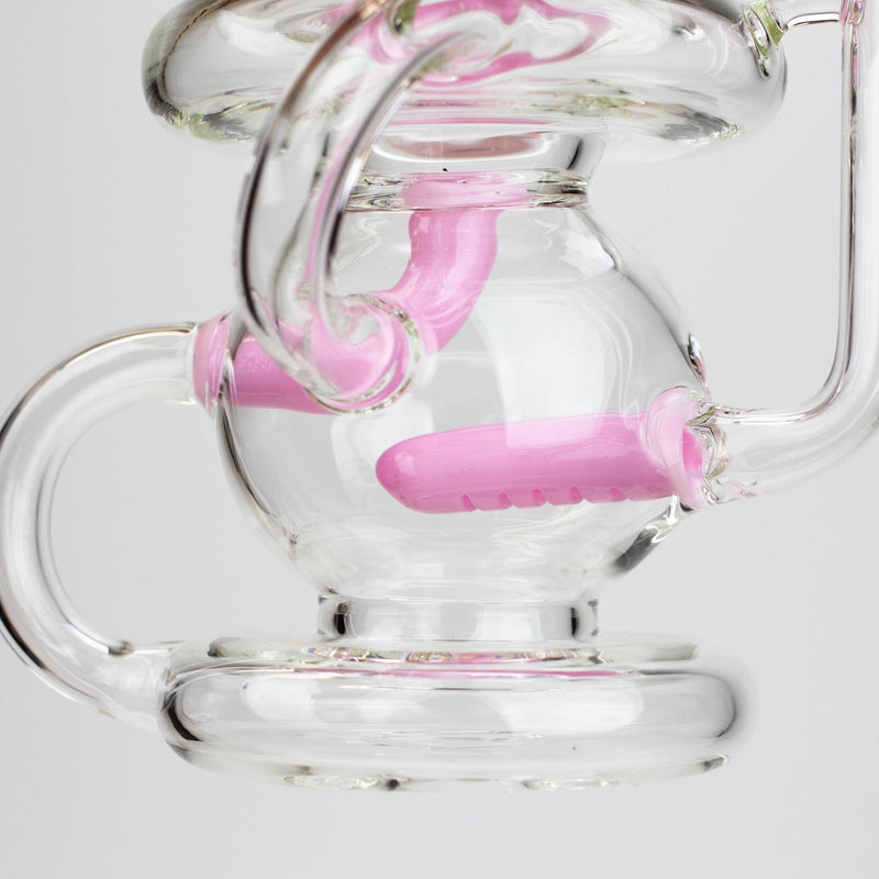 O 8" SOUL Glass 2-in-1 recycler bong [S2052]