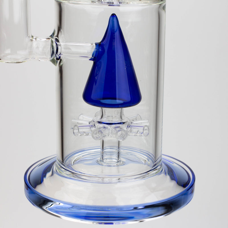 O 17" H2O dual diffuser glass water bong [H2O-5002]