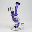 8" SOUL Glass 2-in-1 recycler bong [S2084] Glass Bong Canadian Distributor Milk Purple