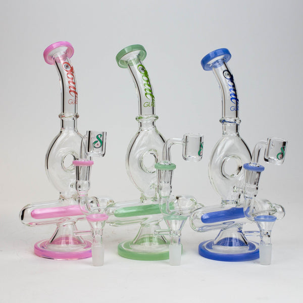 O 9" SOUL Glass 2-in-1 recycler bong [S2086]