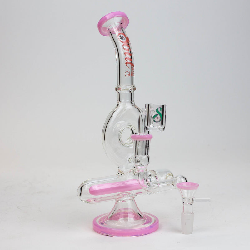 O 9" SOUL Glass 2-in-1 recycler bong [S2086]