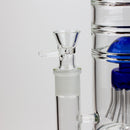 17" H2O dual diffuser glass water bong [H2O-5002] Glass Bong Canadian Distributor