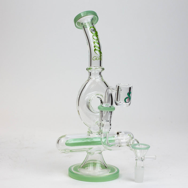 O 9" SOUL Glass 2-in-1 recycler bong [S2086]