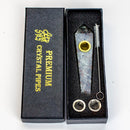 Acid Secs - Black light Natural Fire Stone Smoking Pipe with choke hole Quartz · Stone Pipe Acid Secs Productions Inc.