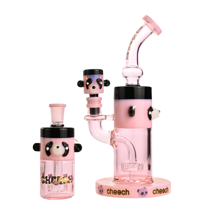 SC 9.5" Cheech Panda Bong with matching Ash Catcher