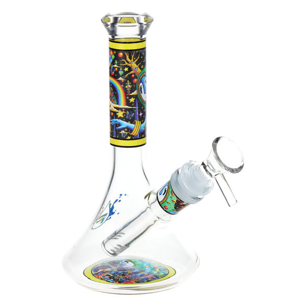 SC Pulsar 6.75" It's a Crazy World Beaker Bong