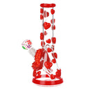 SC Pulsar 10" Ruby Lips Glow in the Dark Beaker Bong