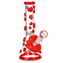 SC Pulsar 10" Ruby Lips Glow in the Dark Beaker Bong