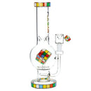 Pulsar® | 13" Rubik’s Cube Double Perc Glass Bong [WP849] Glass Bong Smoking Cat Distribution Default Title