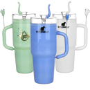 Pulsar | 8.5" Stonely Cup Water Pipe – Unique Insulated Cup Design Glass Bong Smoking Cat Distribution