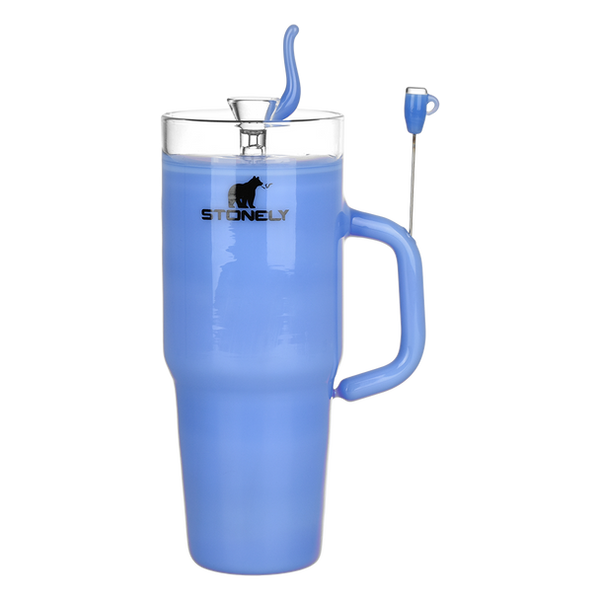 SC Pulsar Stonely Cup Glass Water Pipe 8.5``