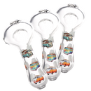 SC Pulsar VW Bus 4.5" Glass Spoon Pipe 3 Count set
