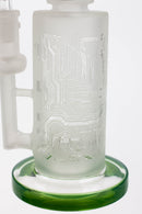 9.5" Sandblasting glass water bong with tire diffuser [Q14] Glass Bong Canadian Distributor