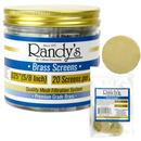 Randy’s® | 5" Screens – Jar of 20 (36 Jars / 720 Screens Total) Metal Screen LEHIGH WHOLESALE Brass