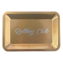 Rolling Club | Metal Rolling Tray - Small Tray Maq Distributors Gold