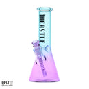 SC Castle Glassworks 12" Electroplated Dual Colour Beaker Bong