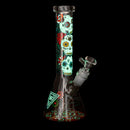 Red Eye Glass® | 10" Sugar Skull Glow-in-the-Dark Water Pipe [REG160] Glass Bong Smoking Cat Distribution