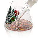 Red Eye Glass® | 10" Sugar Skull Glow-in-the-Dark Water Pipe [REG160] Glass Bong Smoking Cat Distribution