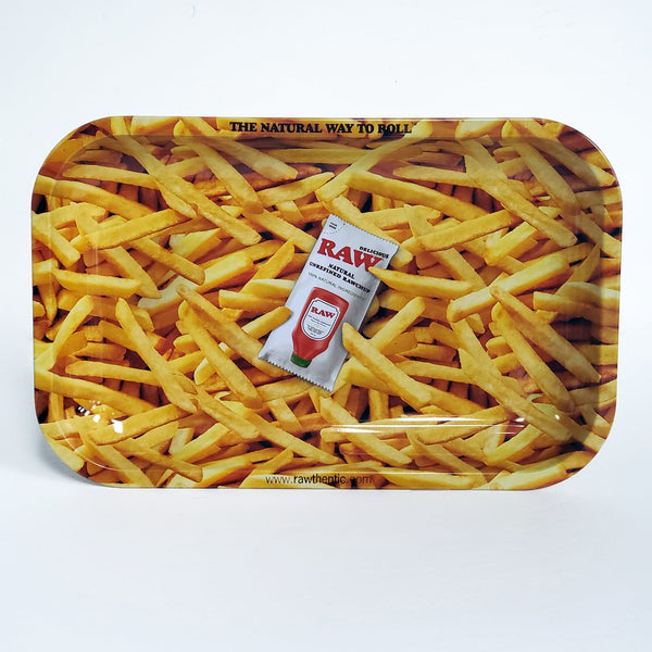 Raw French Fry Metal Rolling Tray