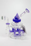 7" SOUL Glass 2-in-1 Double deck recycler bong Glass Bong Canadian Distributor Purple