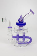 7" SOUL Glass 2-in-1 Double deck recycler bong Glass Bong Canadian Distributor