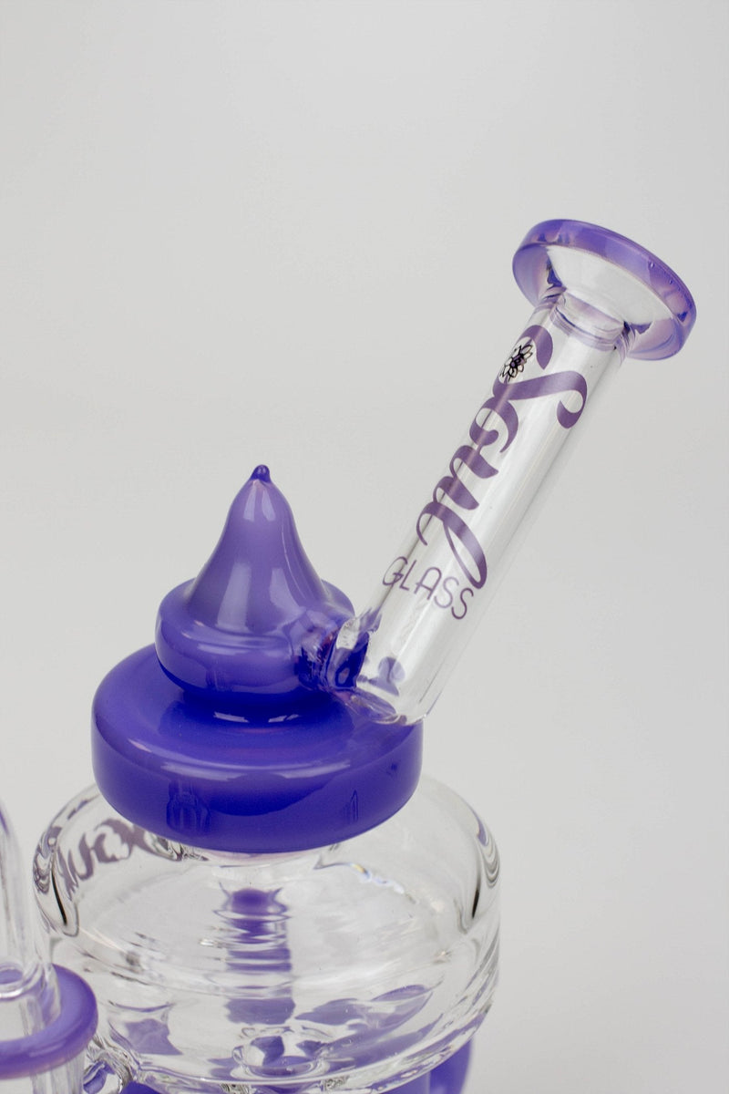 7" SOUL Glass 2-in-1 Double deck recycler bong- - One Wholesale