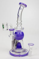 8.2" SOUL Glass 2-in-1 Cone diffuser glass bong Glass Bong Canadian Distributor Purple
