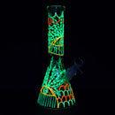 SC Seshgear 10" Glow in the Dark Drizzle Beaker Bong