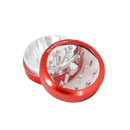 SharpStone® | CLEAR TOP 2 PIECE HERB GRINDER - 2.2" [ GRI906 ] Regular Grinder NIBO Distribution BURGUNDY