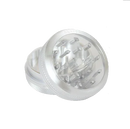 SharpStone® | CLEAR TOP 2 PIECE HERB GRINDER - 2.2" [ GRI906 ] Regular Grinder NIBO Distribution SILVER