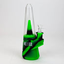 WENEED®- 8.5" Silicone Puffco Water Pipe Resin · Silicone Rig WENEED® Black/Green