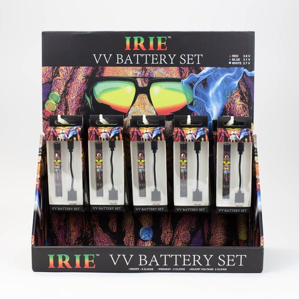 O Irie Licence Adjustable Voltage Battery 510 thread Display of 15 [SKK182]