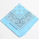Cotton Bandana 12 display Bandana NIBO Distribution SKY BLUE