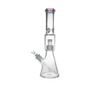 16" 7mm Colored Beaker Bong – Premium Thick Glass with Grid Perc Glass Bong Small Biz Distributors